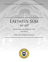 Laetatus sum SATB choral sheet music cover